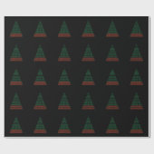 Weihnachts-Binärcode-Baum Programmierer Entwickler Geschenkpapier (Flach)