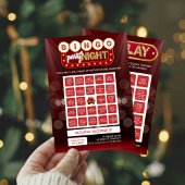 Weihnachts-Bingo-Karte Einladung