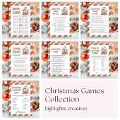 Weihnachts-Bingo-Spiel Feiertagskarte