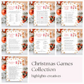 Weihnachts-Bingo-Spiel Feiertagskarte
