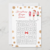 Weihnachts-Bingo-Spiel Feiertagskarte (Vorderseite)