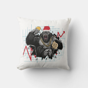 Weihnachts-Bitcoin - Börse Kissen