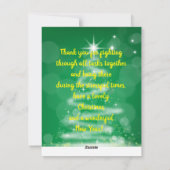 Weihnachts-Bitcoin - Tageshändler - Geschenk Feiertagskarte (Rückseite)