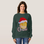 Weihnachts-Bitcoin - Tageshändler - Geschenk Sweatshirt (Vorne ganz)