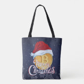 Weihnachts-Bitcoin - Tageshändler - Geschenk Tasche (Rückseite)