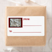 Weihnachts-Black Capped-Chickadee-Geschenketikett (Insitu)