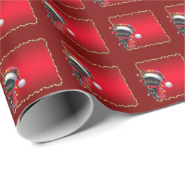 Weihnachts-Black Cat Wrapping Paper Geschenkpapier