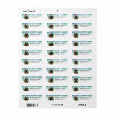 Weihnachts Black Labrador Retriever Address Labels (Vorne)