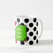 Weihnachts-Blackboard + Text oder Bild Kaffeetasse (VorderseiteRechts)