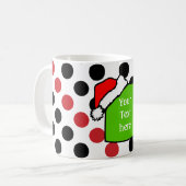Weihnachts-Blackboard + Text oder Bild Kaffeetasse (Vorderseite Links)