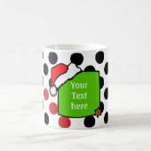 Weihnachts-Blackboard + Text oder Bild Kaffeetasse (Mittel)