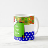Weihnachts-Blackboard + Text oder Bild Kaffeetasse (VorderseiteRechts)