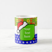 Weihnachts-Blackboard + Text oder Bild Kaffeetasse (Mittel)