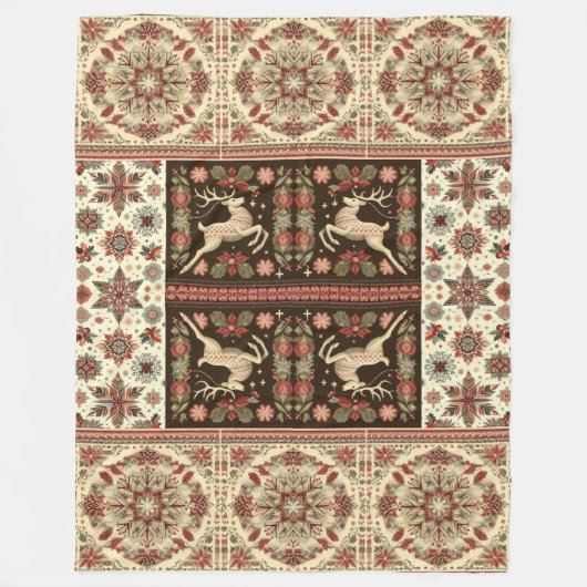 Weihnachts-Blanket-Design Fleecedecke (Vorderseite)