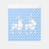 Weihnachts-Blanket Urlaub Snowflake Fleece Blanket (Vorderseite)