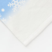 Weihnachts-Blanket Urlaub Snowflake Fleece Blanket (Ecke)