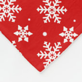 Weihnachts-Blanket Urlaub Snowflake Fleece Blanket (Ecke)
