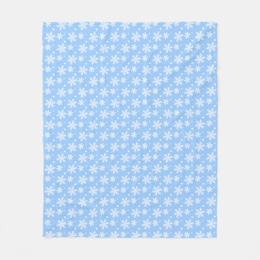 Weihnachts-Blanket Urlaub Snowflake Fleece Blanket (Vorderseite)
