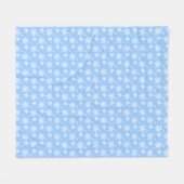 Weihnachts-Blanket Urlaub Snowflake Fleece Blanket (Vorderseite (Horizontal))