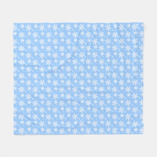 Weihnachts-Blanket Urlaub Snowflake Fleece Blanket (Vorderseite (Horizontal))