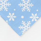 Weihnachts-Blanket Urlaub Snowflake Fleece Blanket (Ecke)