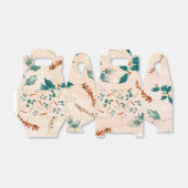Weihnachts-Blätter Boho Pattern Geschenkschachtel (Ungefaltet)