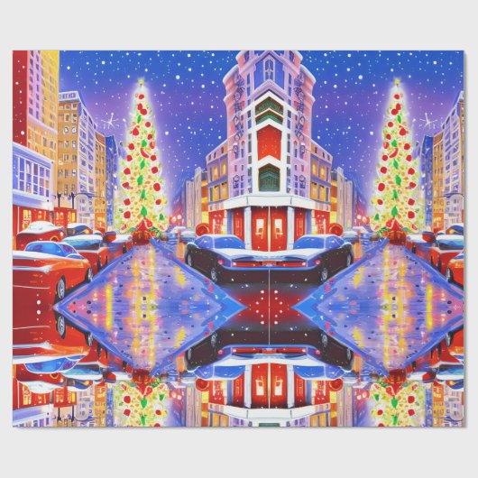 Weihnachts-Bliss Geschenkpapier (Flach)