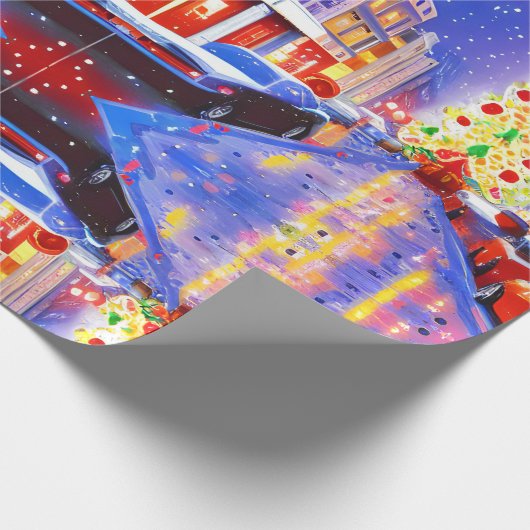 Weihnachts-Bliss Geschenkpapier (Ecke)