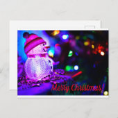 Weihnachts-Blitz Snowman-Postkarte Postkarte (Vorne/Hinten)
