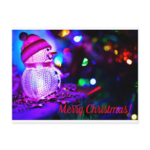 Weihnachts-Blitz Snowman-Postkarte