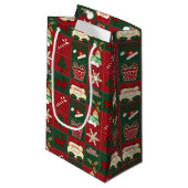 Weihnachts-Blocks-GIFT-BAG Kleine Geschenktüte (Vorderseite Schrägansicht)