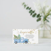 Weihnachts-Blue-Truck-Windschutzkarte Begleitkarte (Stehend Vorderseite)