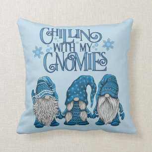 Weihnachts-Blue-Winter-Trio-Chillin mit meinen Gno Kissen