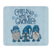 Weihnachts-Blue-Winter-Trio-Chillin mit meinen Gno Schneidebrett (Vorderseite)