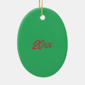 Weihnachts Bluebird Candy Dekoration Custom Year O (Hinten)
