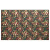 Weihnachts-Blume auf Grün Stoff (Fat Quarter (45,7 x 55,9 cm))