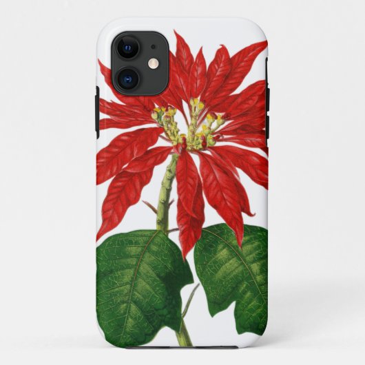 Weihnachts-Blume Case-Mate iPhone Hülle (Rückseite)