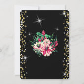 Weihnachts-Blume Diamonds niedlich Einladung (Rückseite)