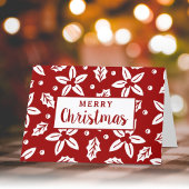 Weihnachts-Blume Feiertagskarte