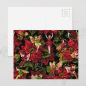 Weihnachts-Blume Feiertagspostkarte (Vorne/Hinten)