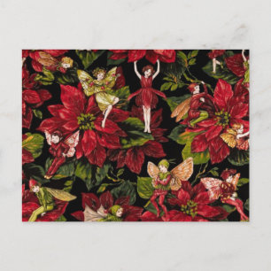 Weihnachts-Blume Feiertagspostkarte