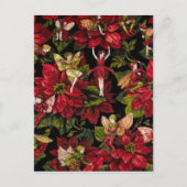 Weihnachts-Blume Feiertagspostkarte (Vorderseite)