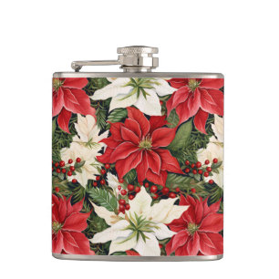 Weihnachts-Blume Flachmann