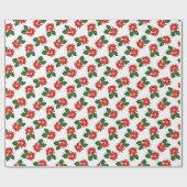 Weihnachts-Blume Geschenkpapier (Flach)
