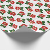 Weihnachts-Blume Geschenkpapier (Ecke)