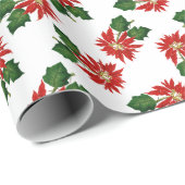 Weihnachts-Blume Geschenkpapier (Rolleneckpunkt)