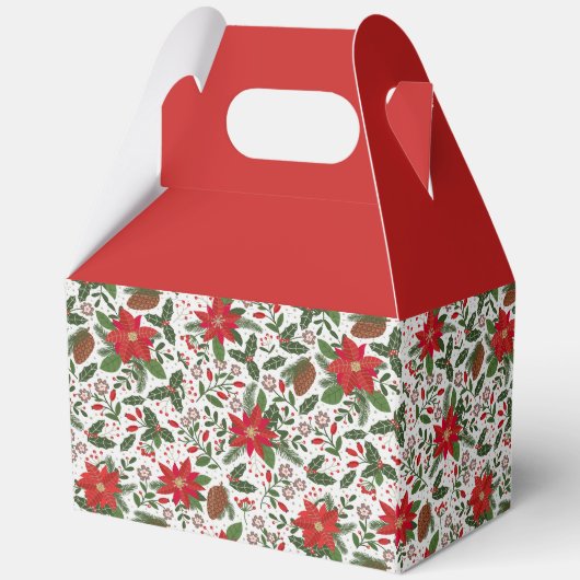 Weihnachts-Blume Geschenkschachtel (Rückseite)