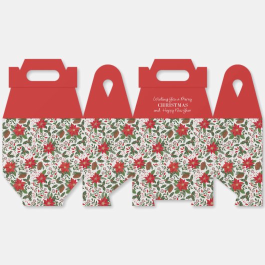 Weihnachts-Blume Geschenkschachtel (Ungeklappt)