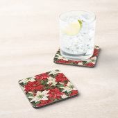 Weihnachts-Blume Getränkeuntersetzer (Rechte Seite)