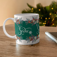 Weihnachts-Blume-Grenze-Let it's nowtypografie 2